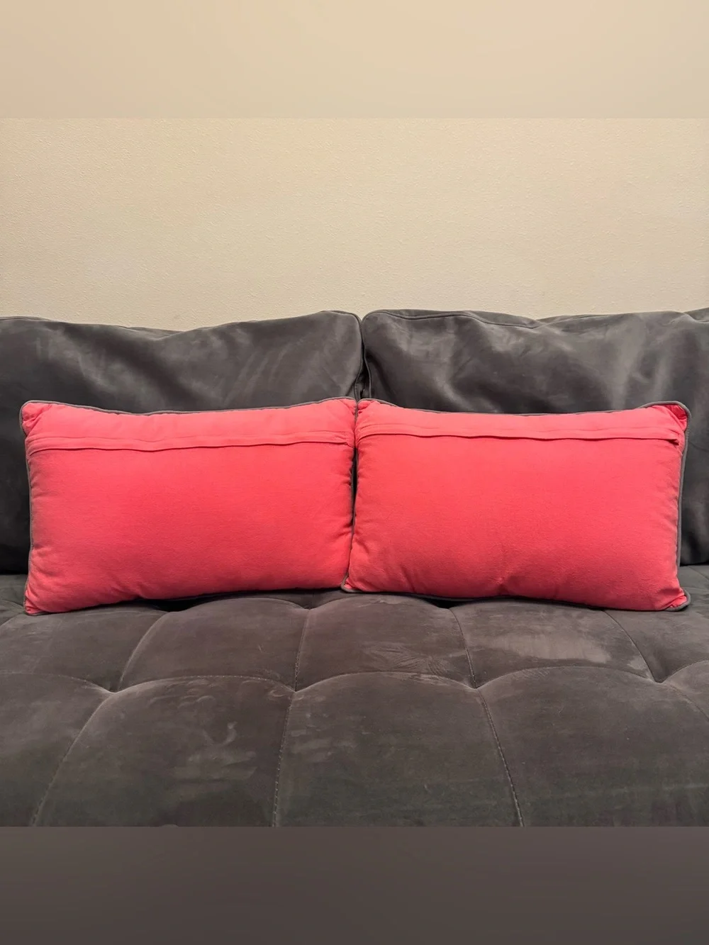 Set of 2 Lumbar Embroidered Accent Pillows